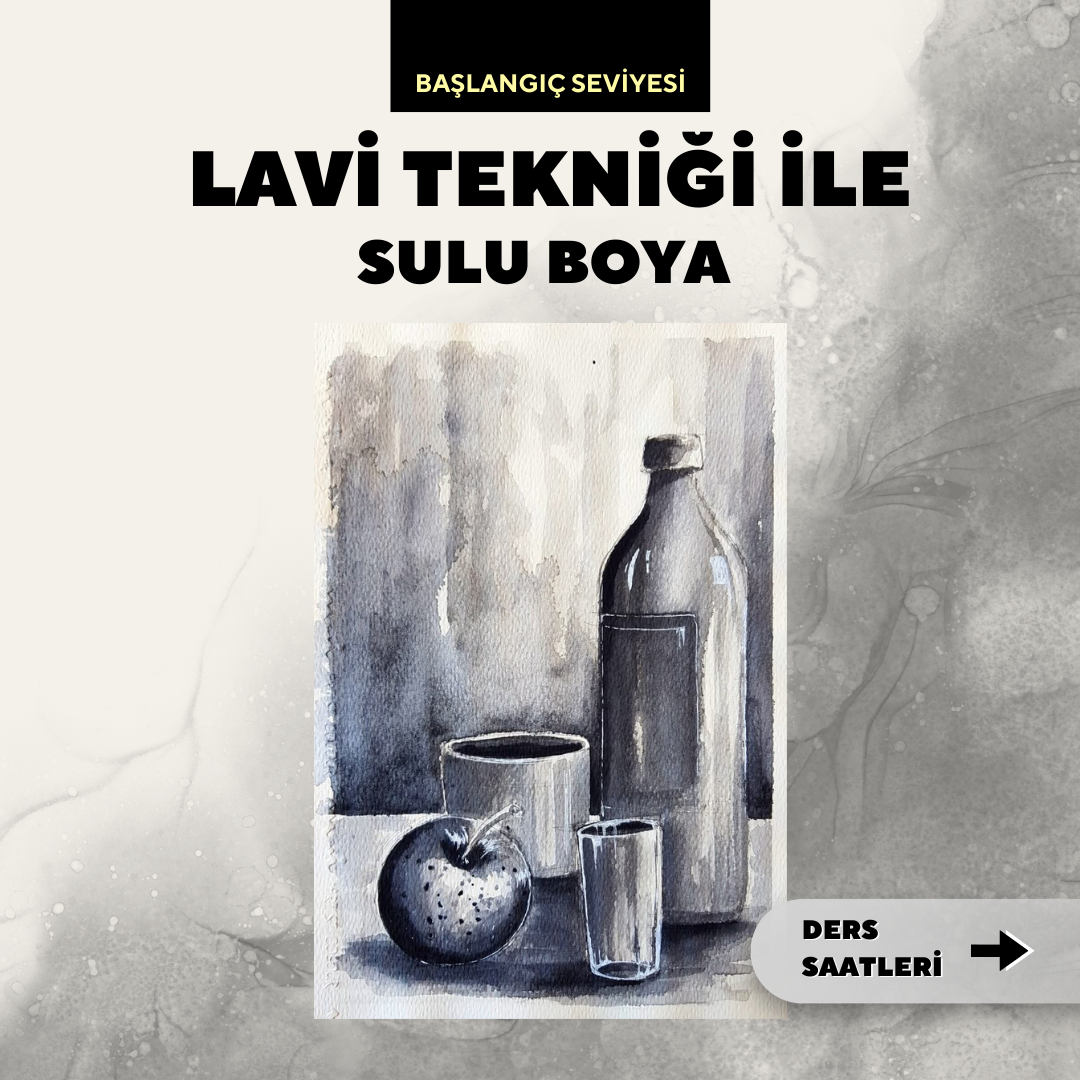 Lavi Tekniği ile Suluboya - Yüz Yüze