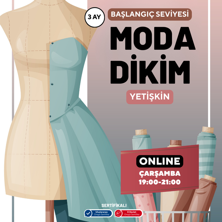 Moda Dikim - (Başlangıç Seviyesi)- Online
