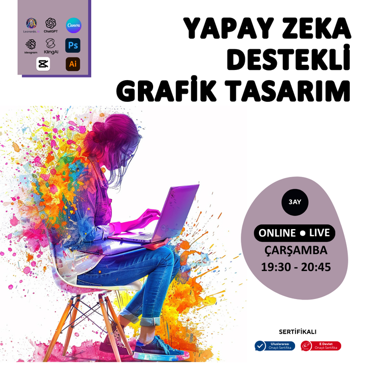 Yapay Zeka ile Grafik Tasarım  (Grafikerler, Reklam Ajansları, Freelance Kişilere Özel)