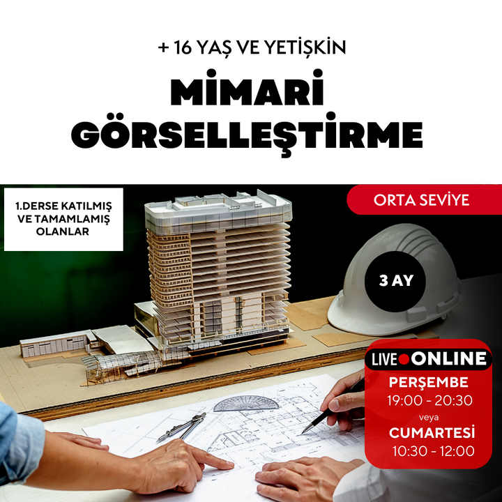 Mimari Görselleştirme  (+16 Yaş ve Yetişkin)(Orta Seviye)