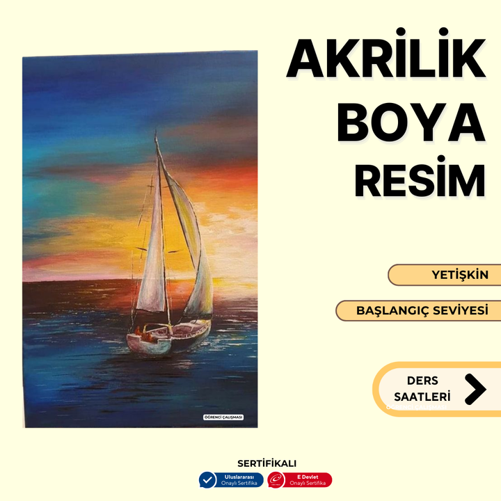 Akrilik Yağlı Boya Resim  - Yüz Yüze