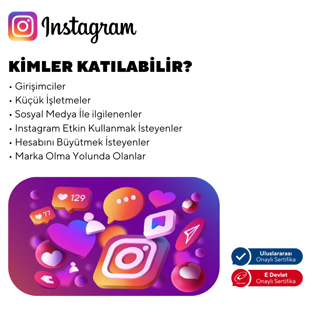 Girişimcilere Instagram Etkin Kullanımı- Yüz Yüze