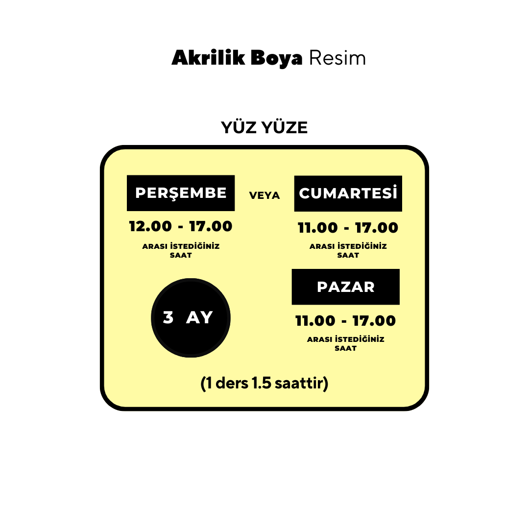Akrilik Yağlı Boya Resim  - Yüz Yüze