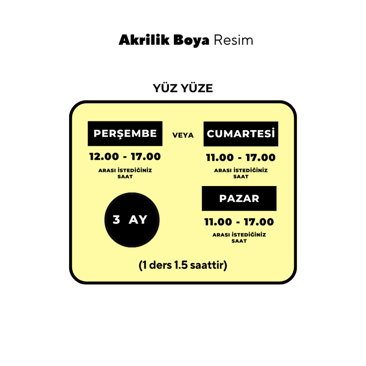 Akrilik Yağlı Boya Resim  - Yüz Yüze