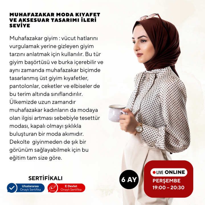 Muhafazakar Moda Kıyafet ve Aksesuar Tasarımı - İleri Seviye