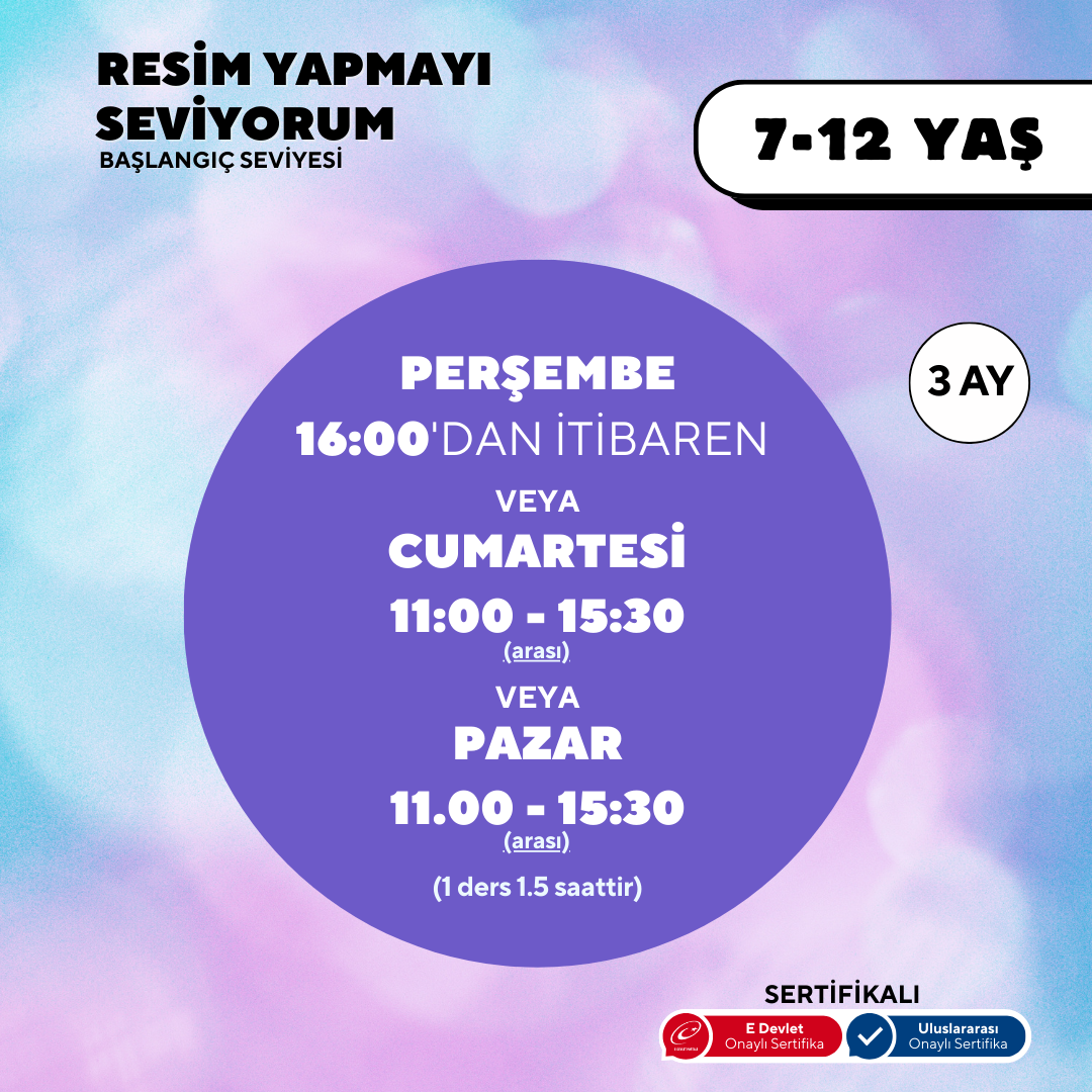 Resim Yapmayı Seviyorum! (7-12 Yaş)