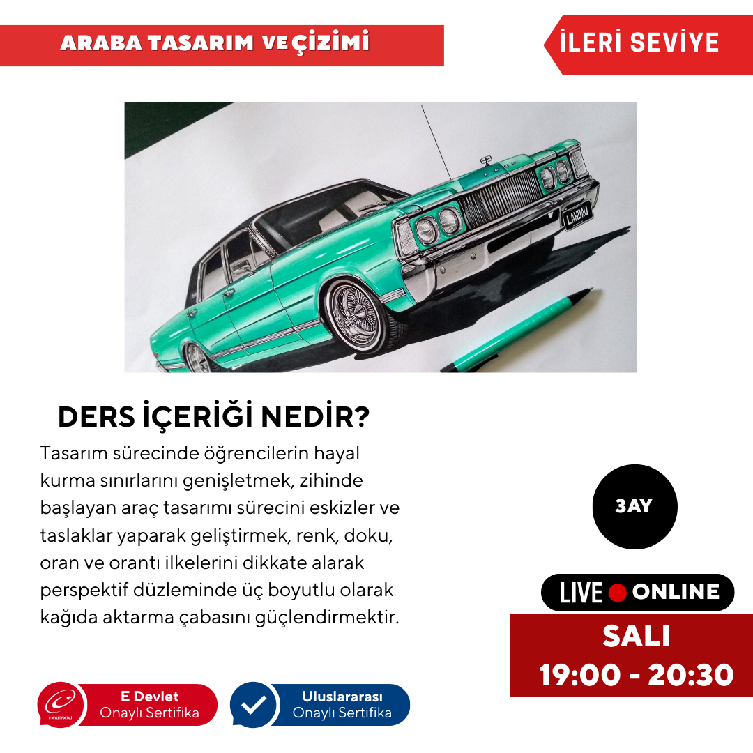 Araba Tasarım ve Çizimi - İleri Seviye