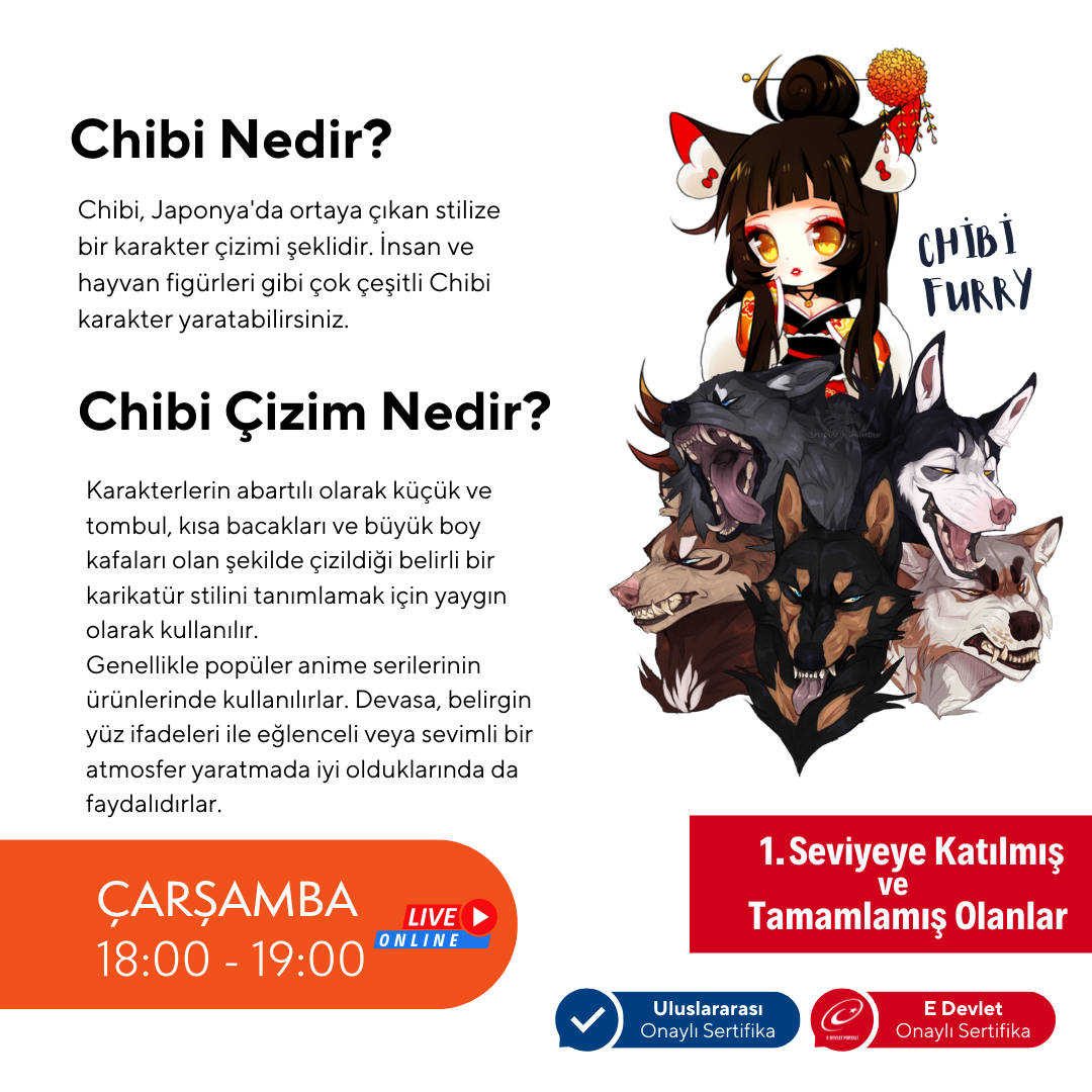 Chibi & Furry Çizim  (7-12 Yaş)(orta seviye)