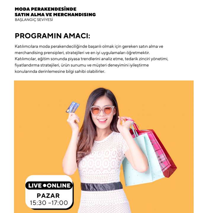 Moda Perakendesinde Satın Alma ve Merchandising( Online)-Başlangıç Seviyesi