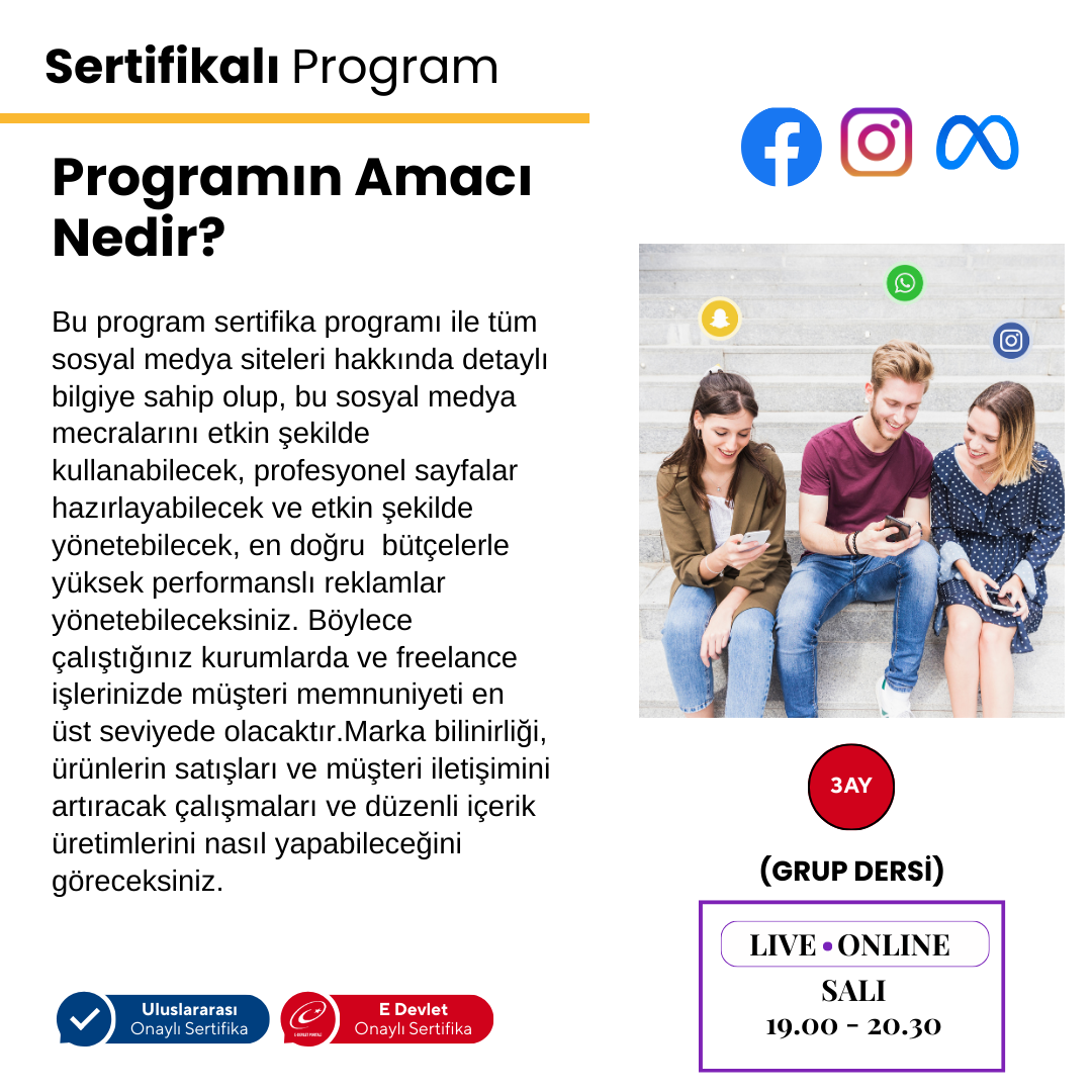 Sosyal Medya ve Dijital Pazarlama Profesyonel Uzmanlık