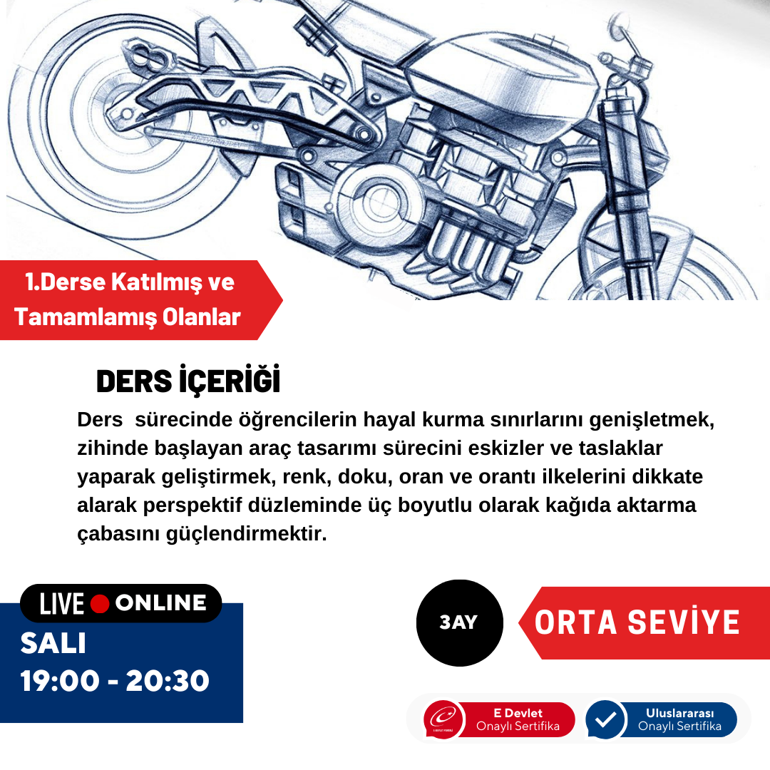 Araba Tasarım ve Çizimi - Orta Seviye