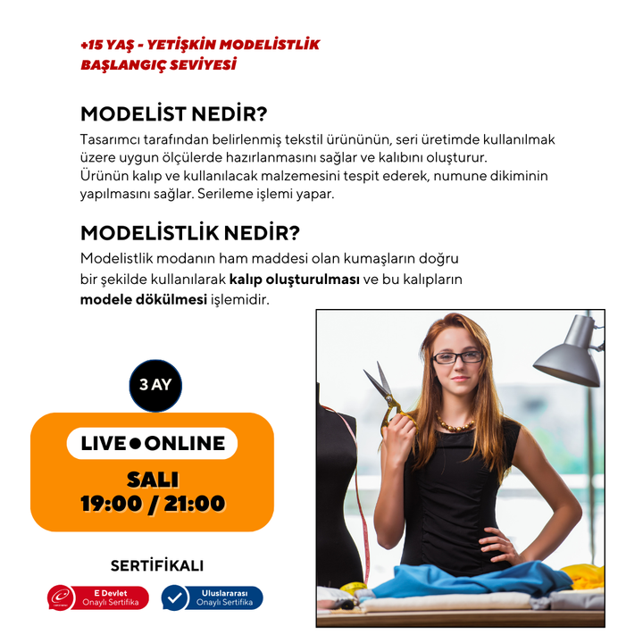 Modelistlik (+15 Yaş ve Yetişkin) -Başlangıç Seviyesi