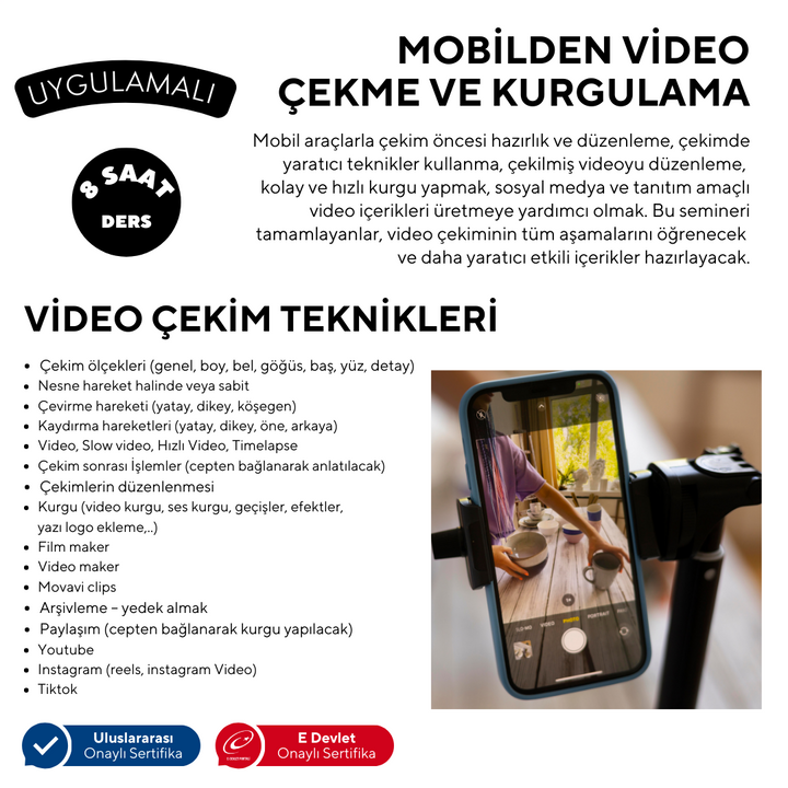 Mobilden Video Çekme ve Kurgulama - Yüz Yüze