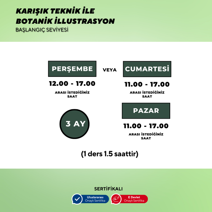 Botanik İllustrasyon  - Yüz Yüze
