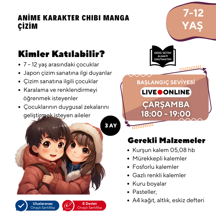 Chibi & Furry Çizim (7-12 Yaş)