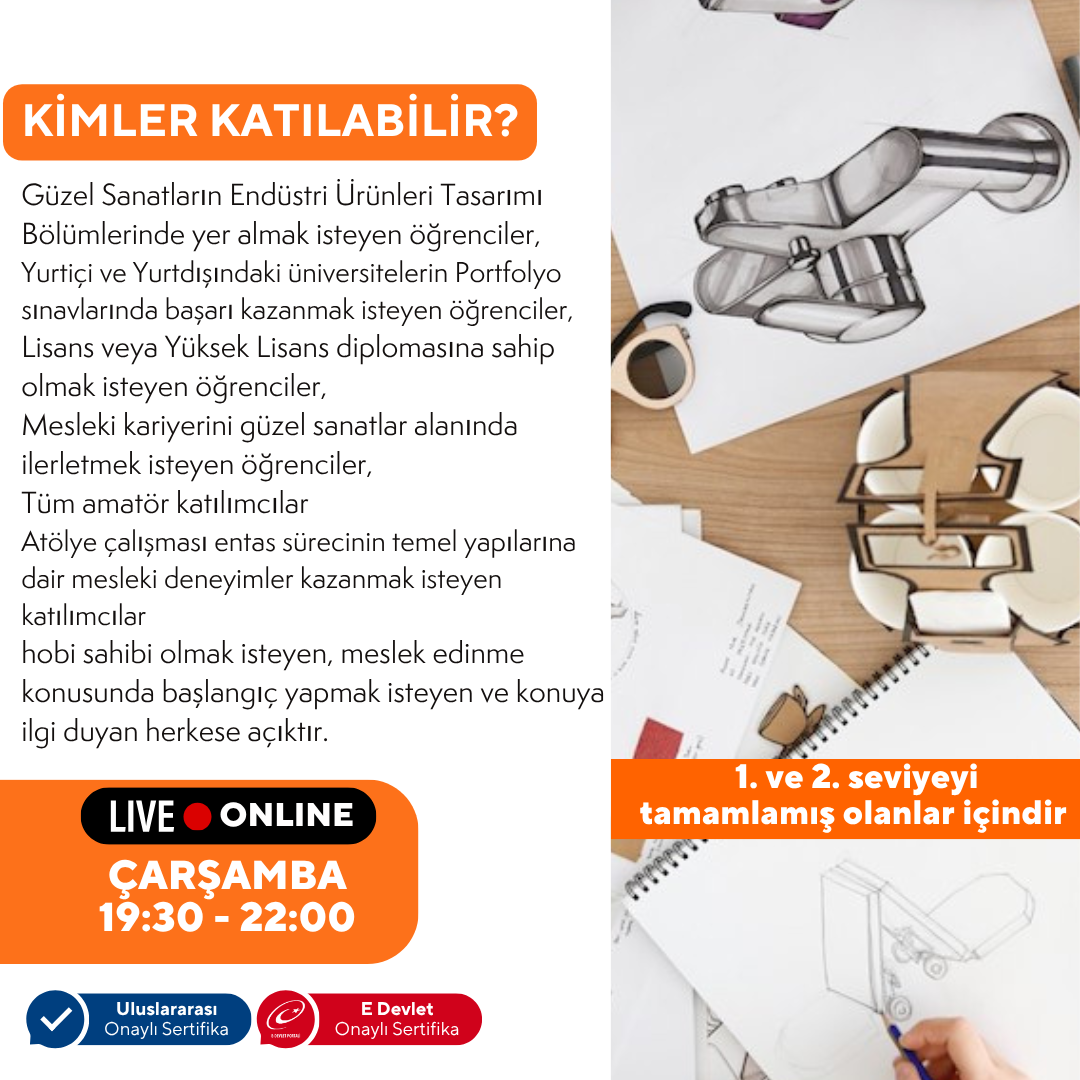 Endüstri Ürünleri Tasarımı - İleri Seviye (+14 Yaş ve Yetişkin)