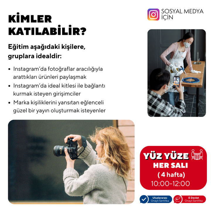 Sosyal Medya için Temel Fotoğrafçılık Dersleri - Yüz Yüze
