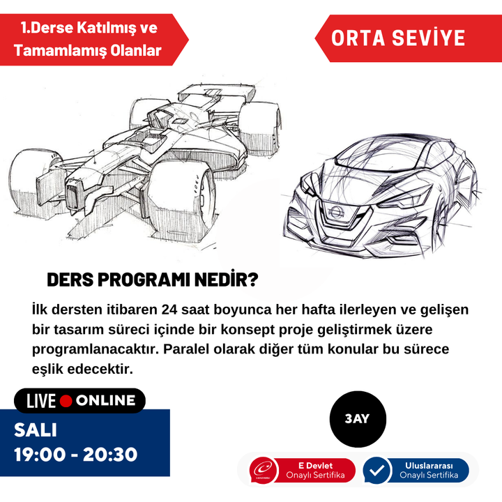 Araba Tasarım ve Çizimi - Orta Seviye
