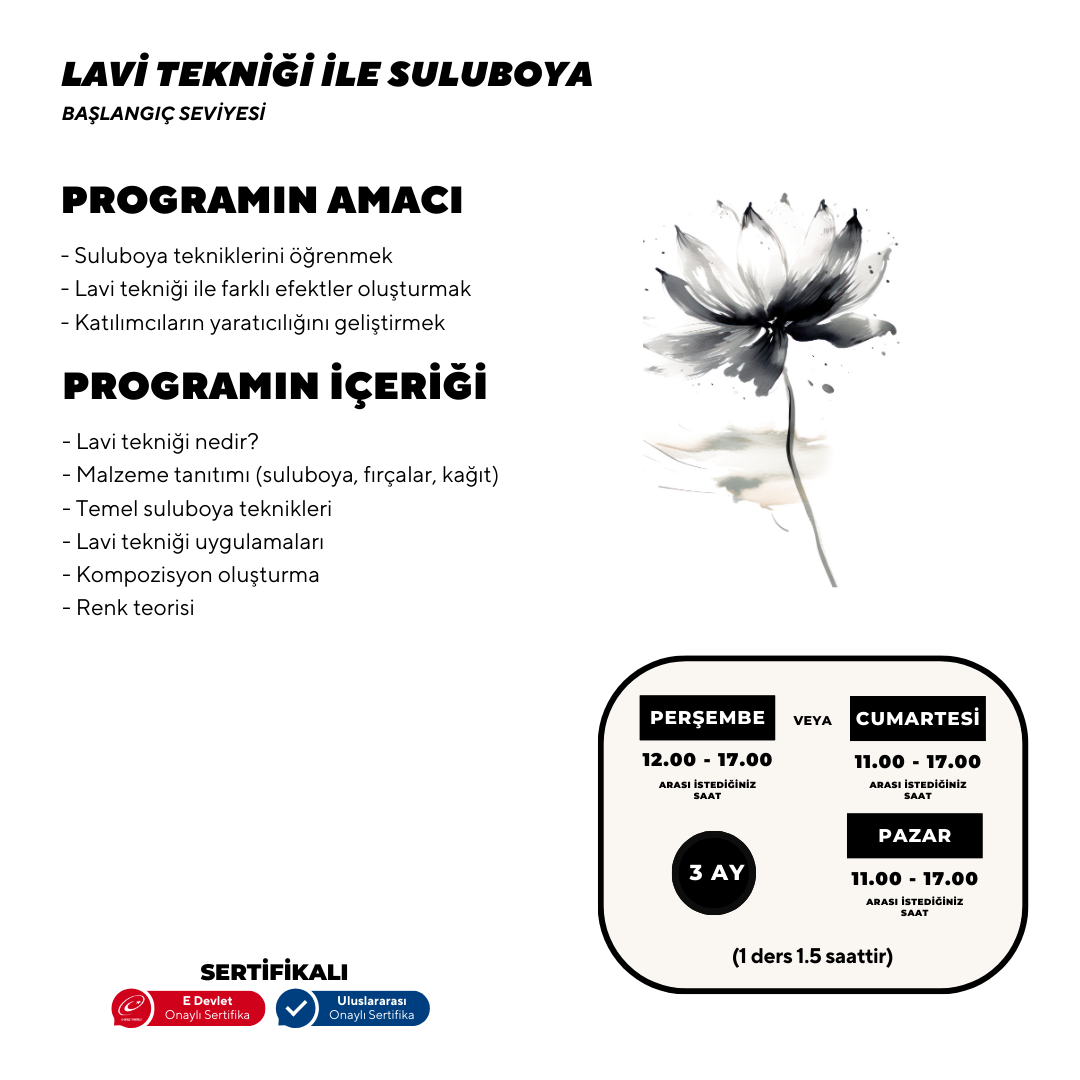 Lavi Tekniği ile Suluboya - Yüz Yüze