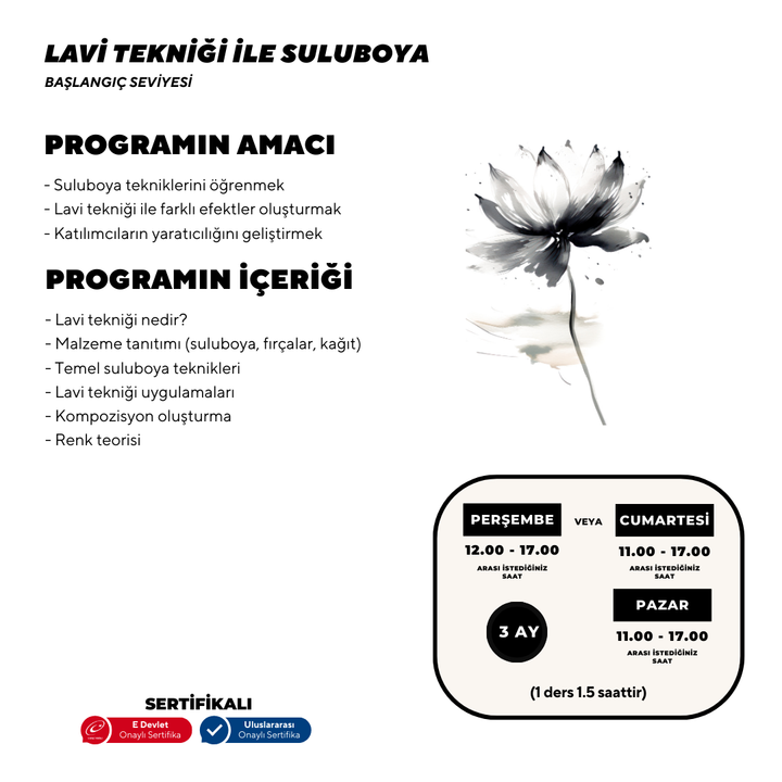 Lavi Tekniği ile Suluboya - Yüz Yüze
