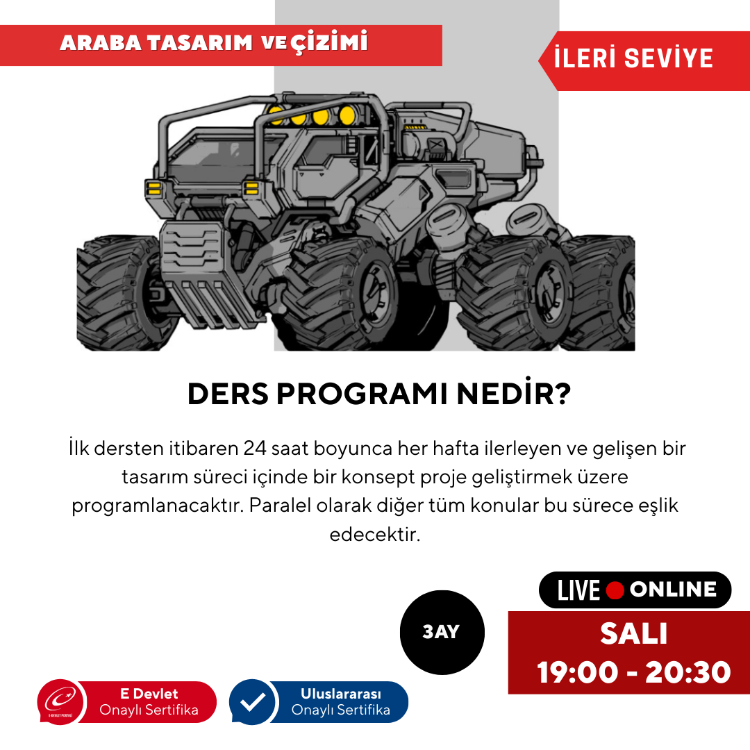Araba Tasarım ve Çizimi - İleri Seviye