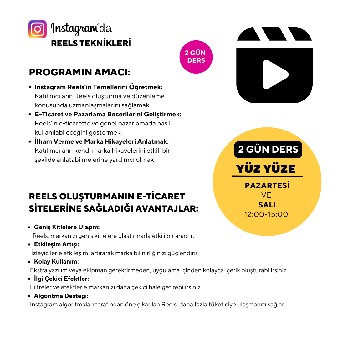 Instagram Reels Teknikleri - Yüz Yüze