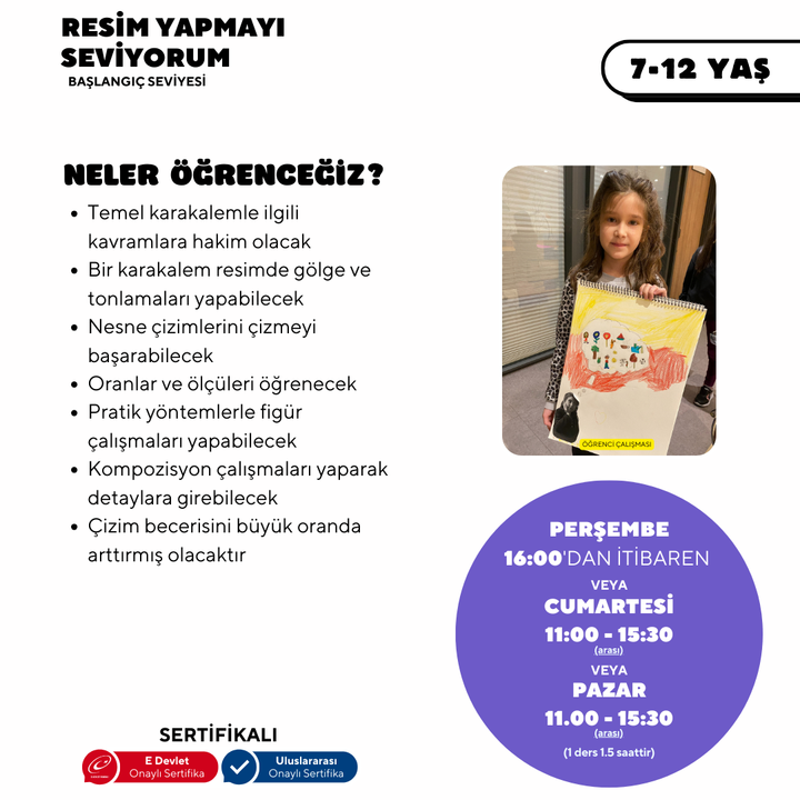 Resim Yapmayı Seviyorum! (7-12 Yaş)