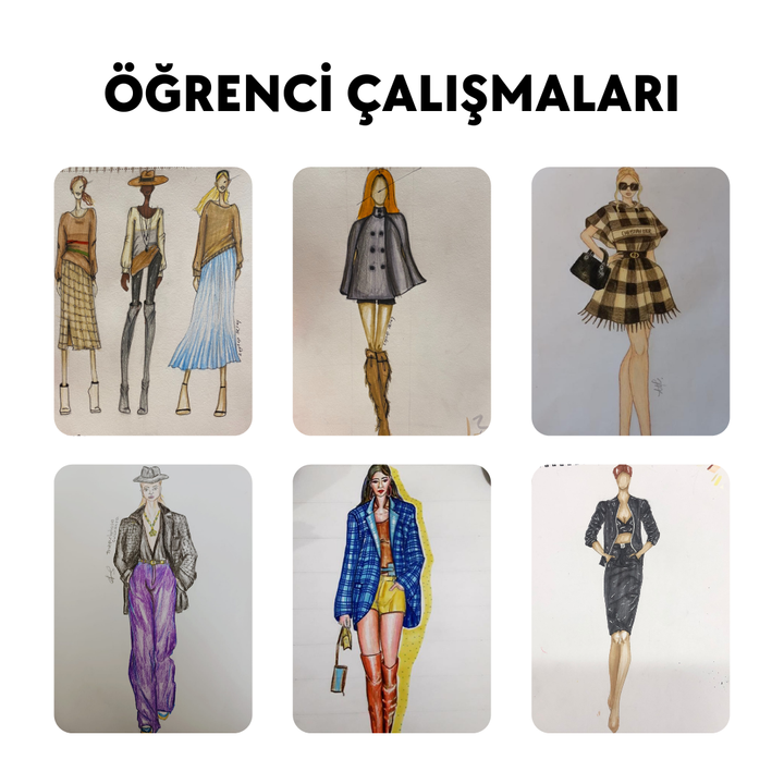 Moda Tasarım Çizim -Orta Seviye ( Yüz Yüze )