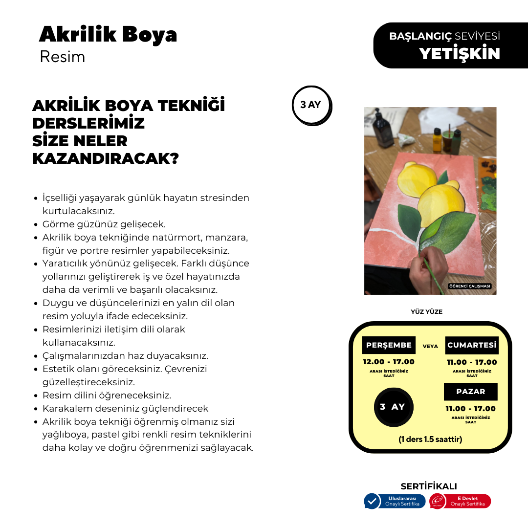 Akrilik Yağlı Boya Resim  - Yüz Yüze