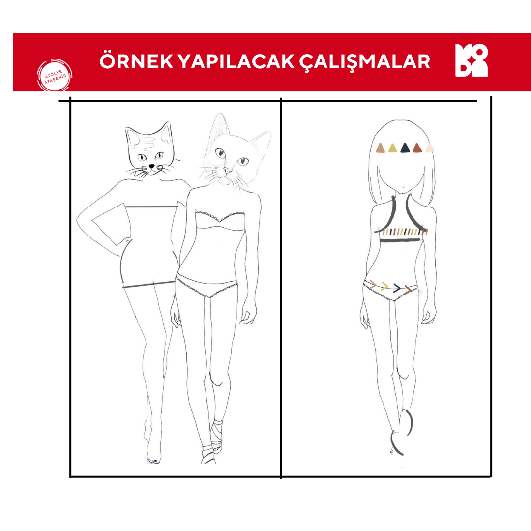 8-11 Yaş Moda Tasarımı Çizim (Yüz Yüze)