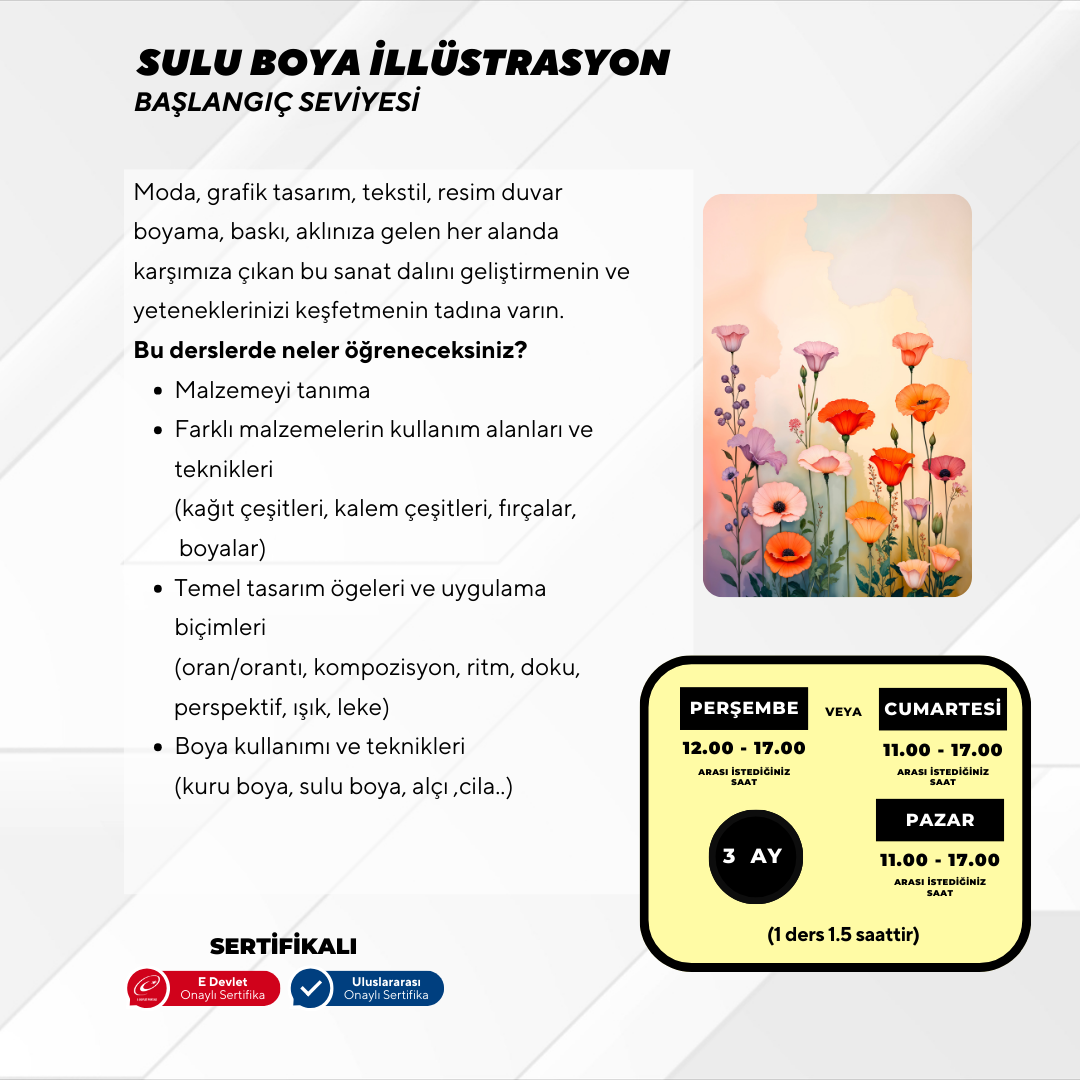 Sulu Boya İllustrasyon  - Yüz Yüze
