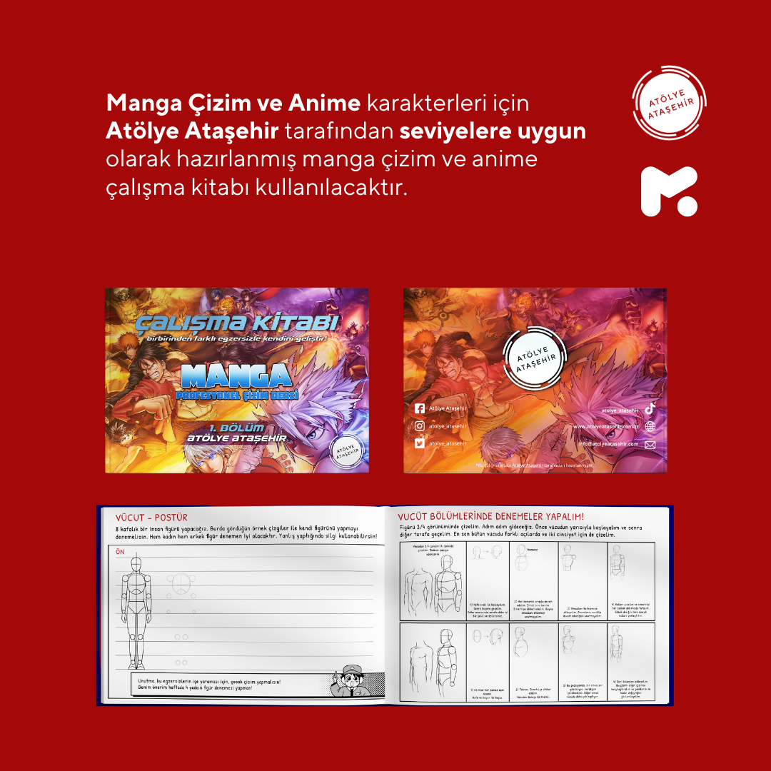 Manga Çizim Ve Anime Hazırlama -Yüz Yüze ( + 16 ve Yetişkin)