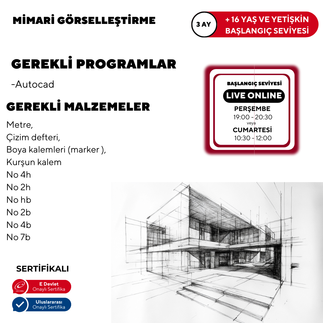 Mimari Görselleştirme Başlangıç Seviyesi (Online)