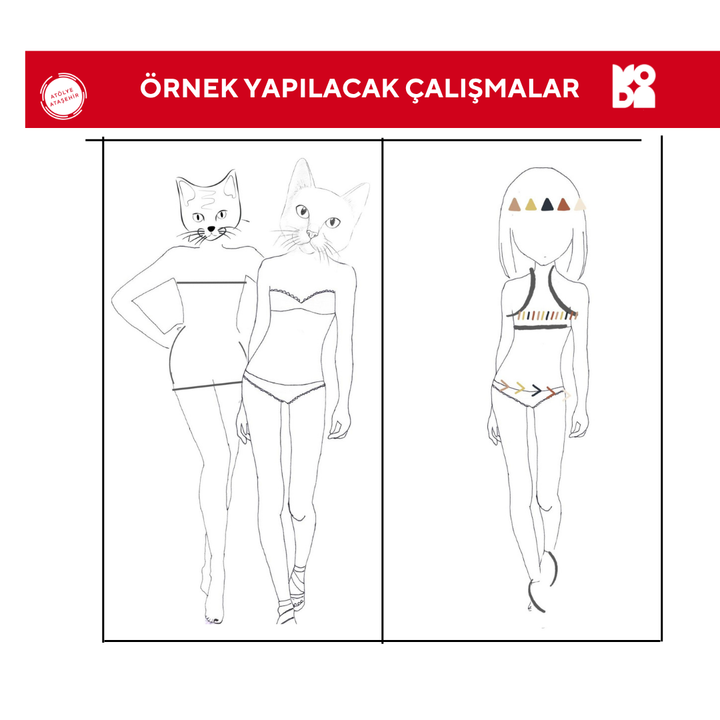 8-11 Yaş Moda Tasarımı Çizim (Online)