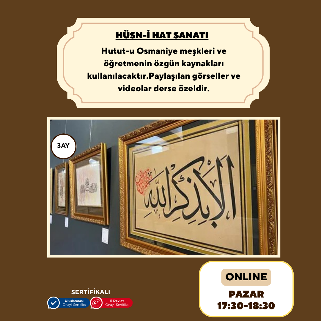 Hüsn-i Hat Sanatı  (Yetişkin)