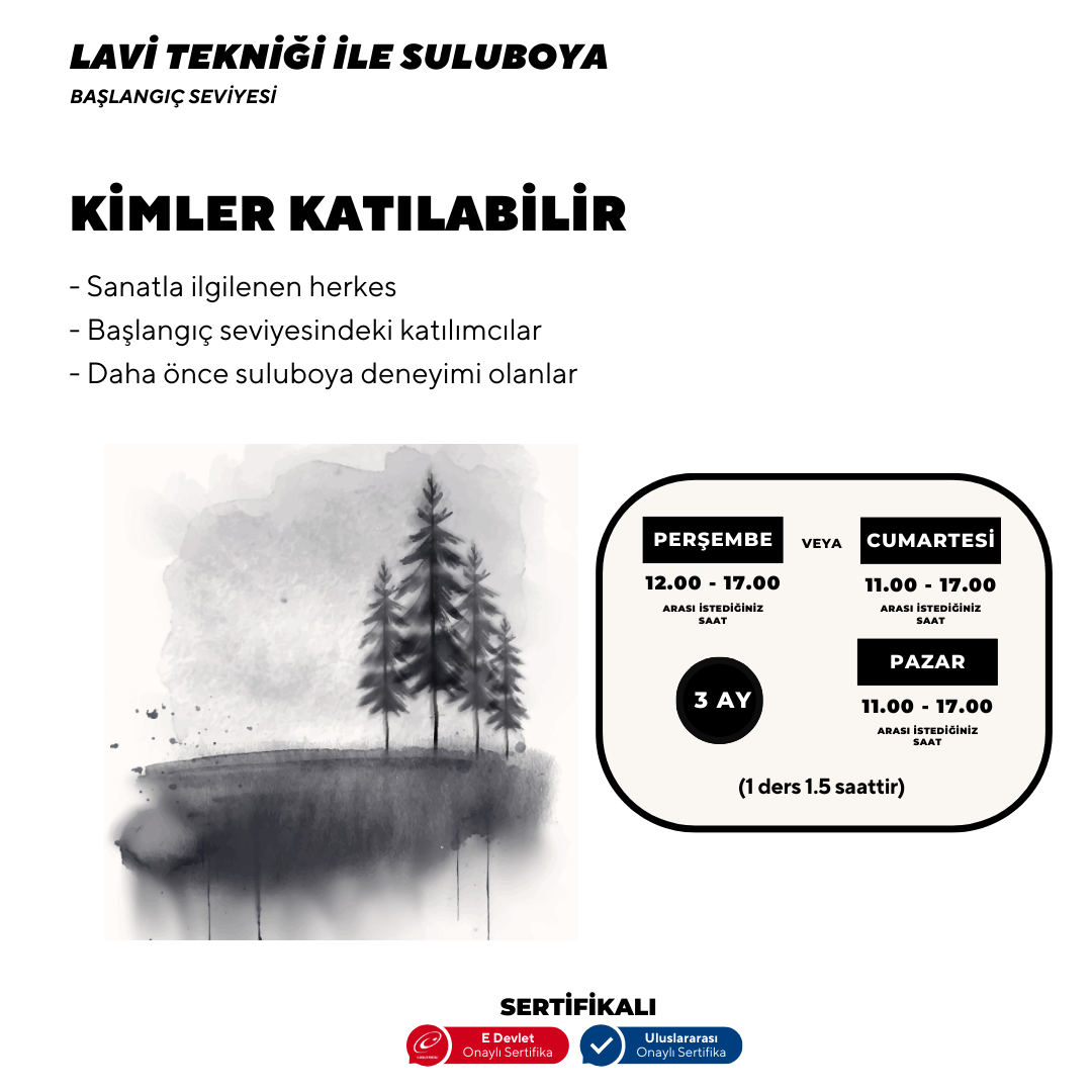 Lavi Tekniği ile Suluboya - Yüz Yüze