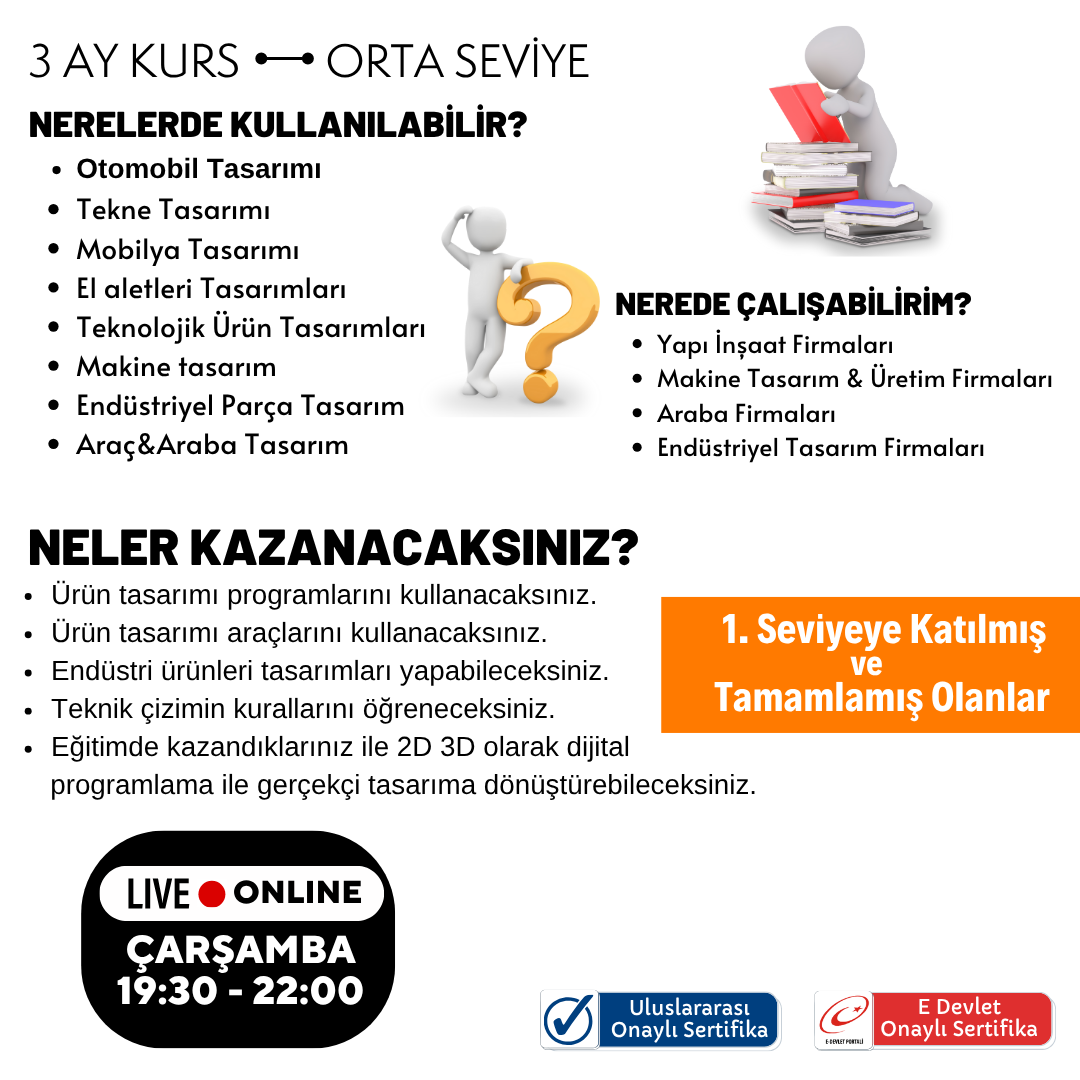 Endüstri Ürünleri Tasarımı - Orta Seviye (+14 Yaş ve Yetişkin)