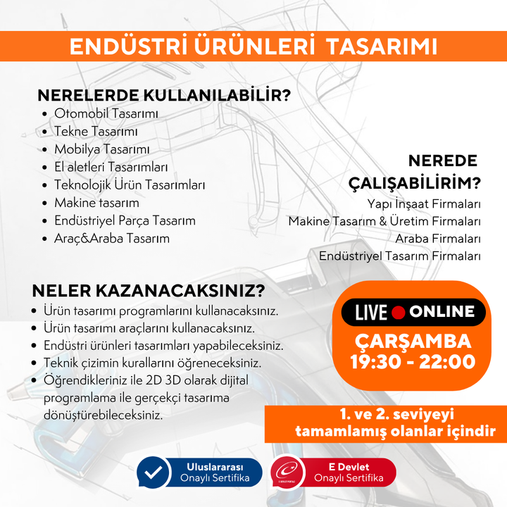 Endüstri Ürünleri Tasarımı - İleri Seviye (+14 Yaş ve Yetişkin)