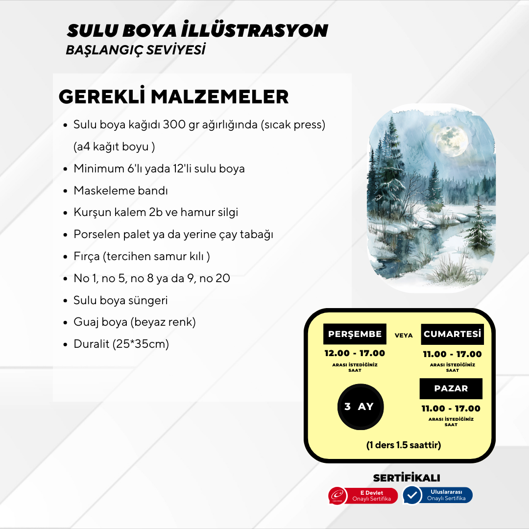 Sulu Boya İllustrasyon  - Yüz Yüze