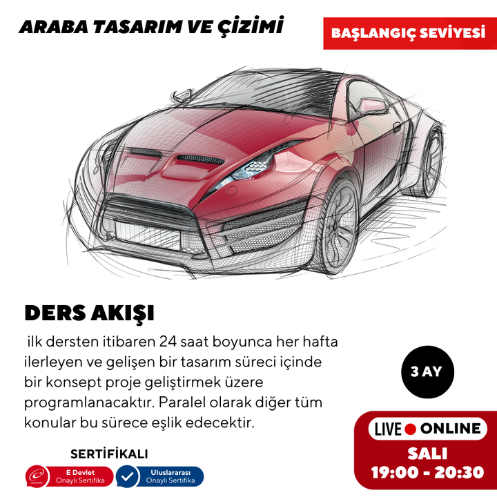 Araba Tasarım ve Çizimi- Başlangıç Seviyesi
