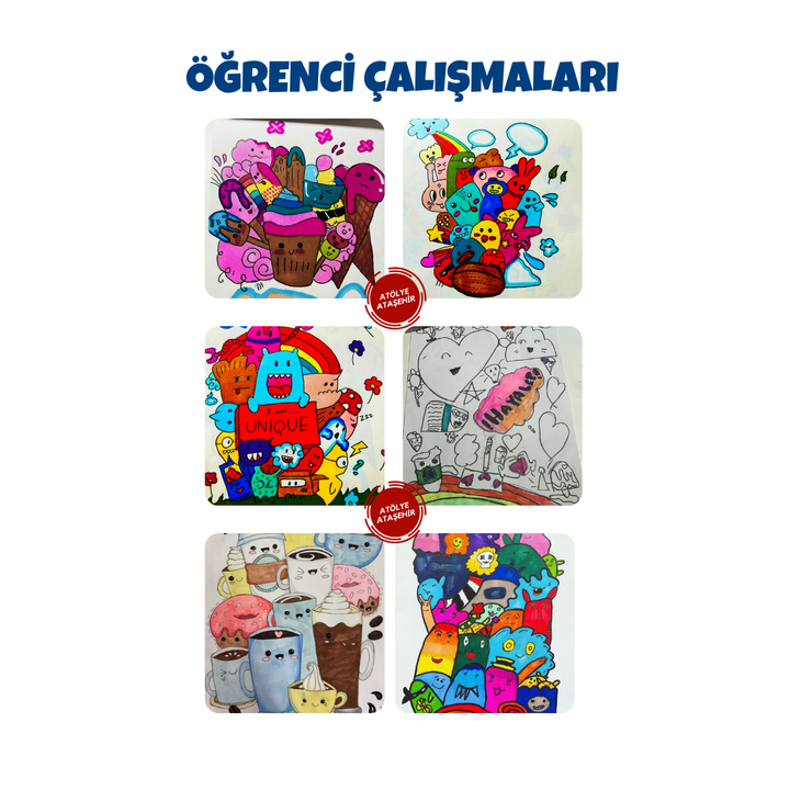 Doodle Sketching Art - Karalama Sanatı  (8-14 Yaş)