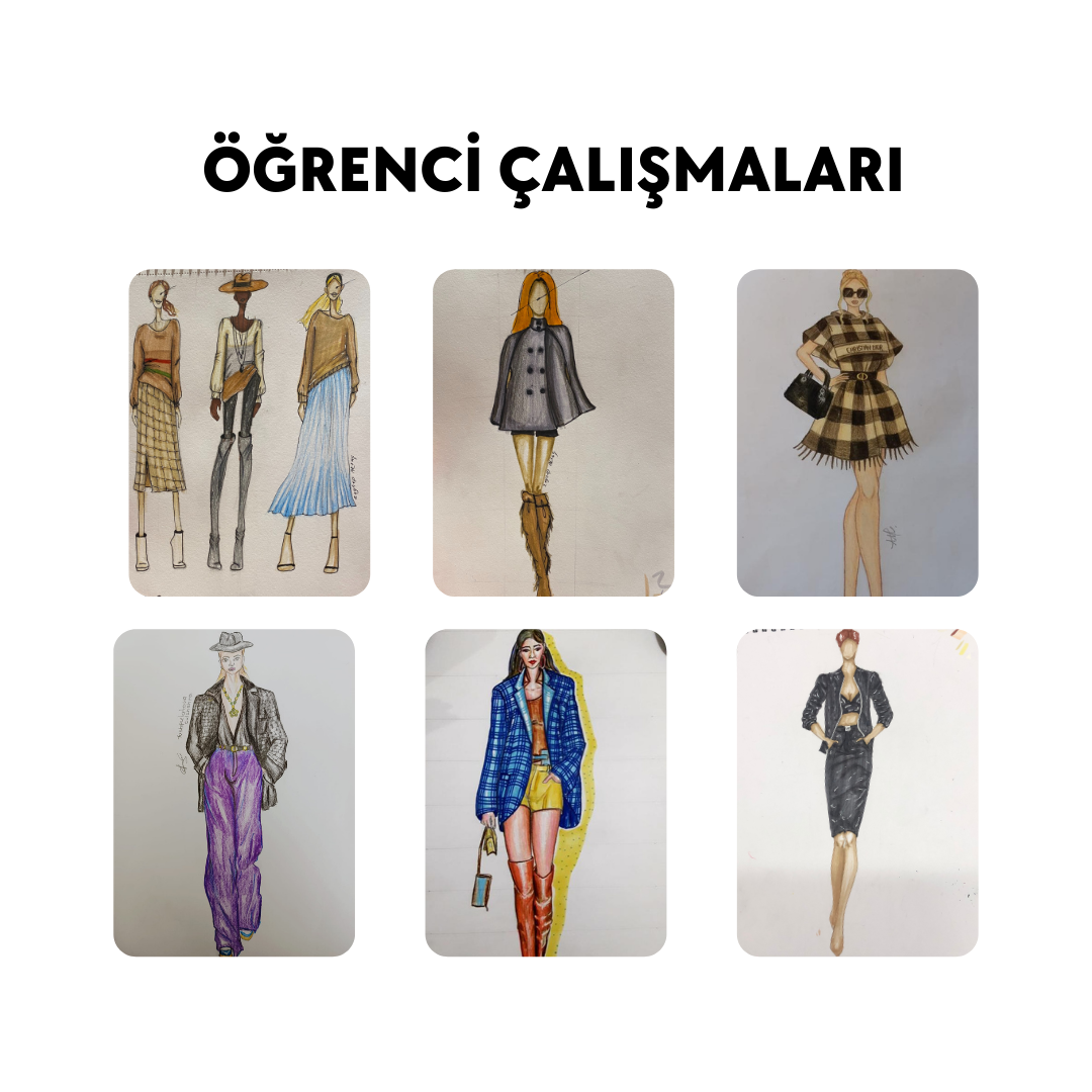Moda Tasarım Çizim -Yüz Yüze