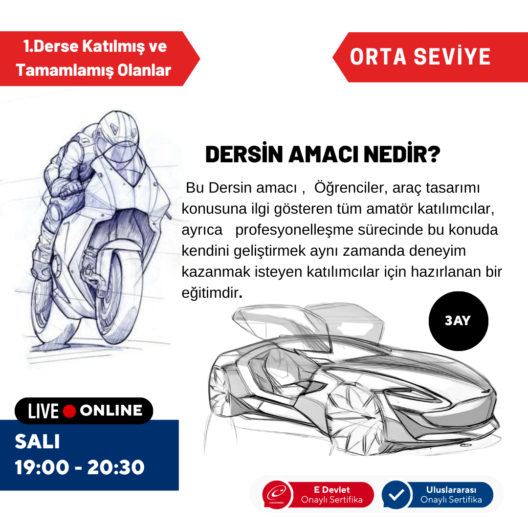 Araba Tasarım ve Çizimi - Orta Seviye