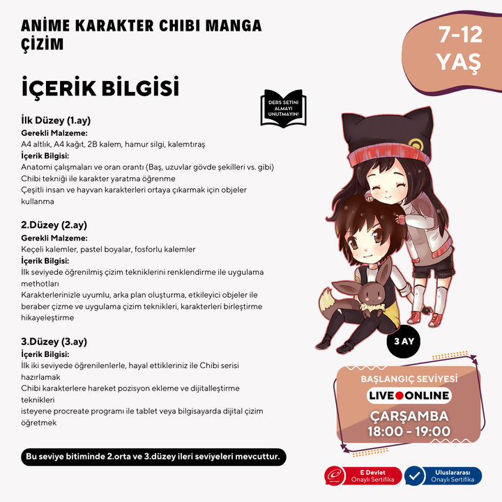 Chibi & Furry Çizim (7-12 Yaş)