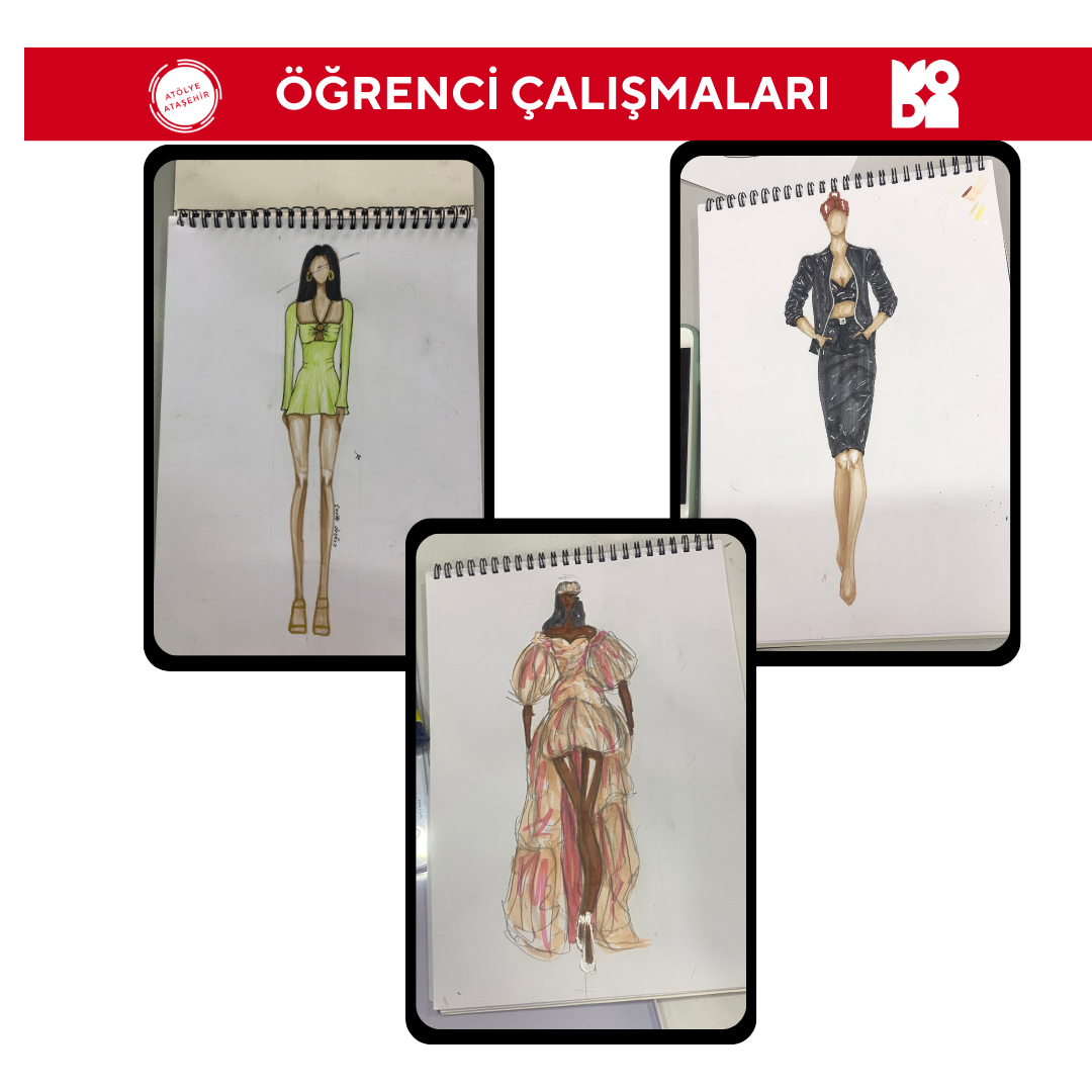 8-11 Yaş Moda Tasarımı Çizim (Yüz Yüze)