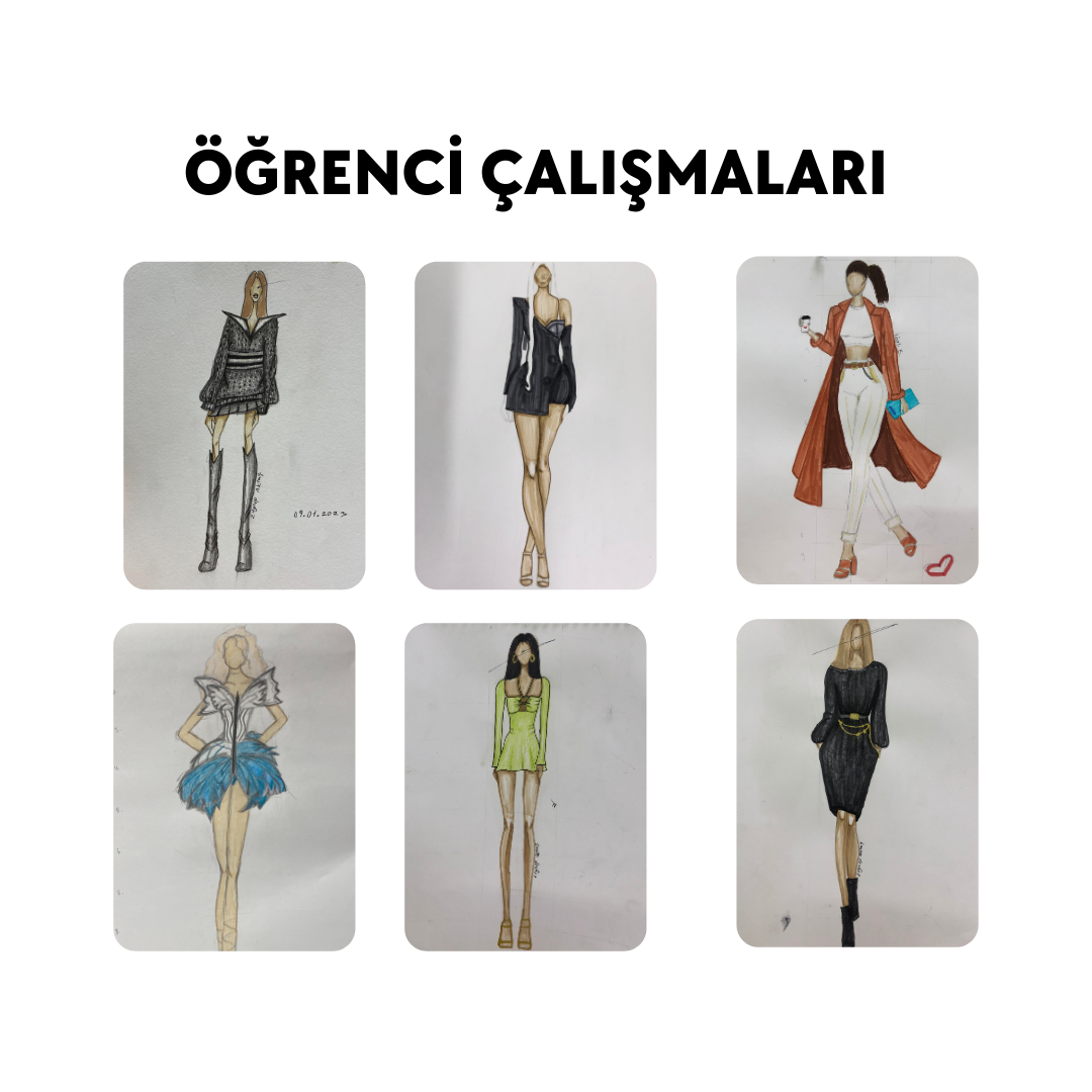 Moda Tasarım Çizim -Yüz Yüze