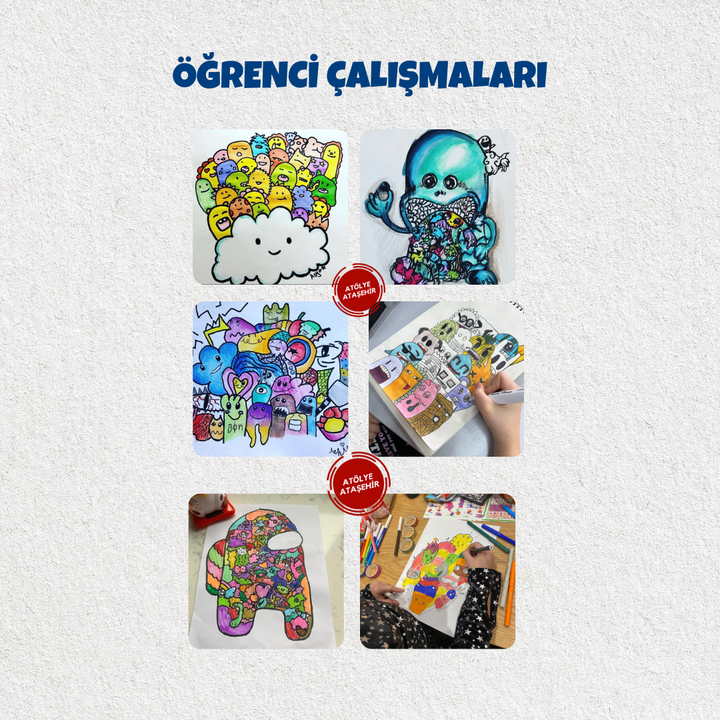 Doodle Sketching Art - Karalama Sanatı  (8-14 Yaş)