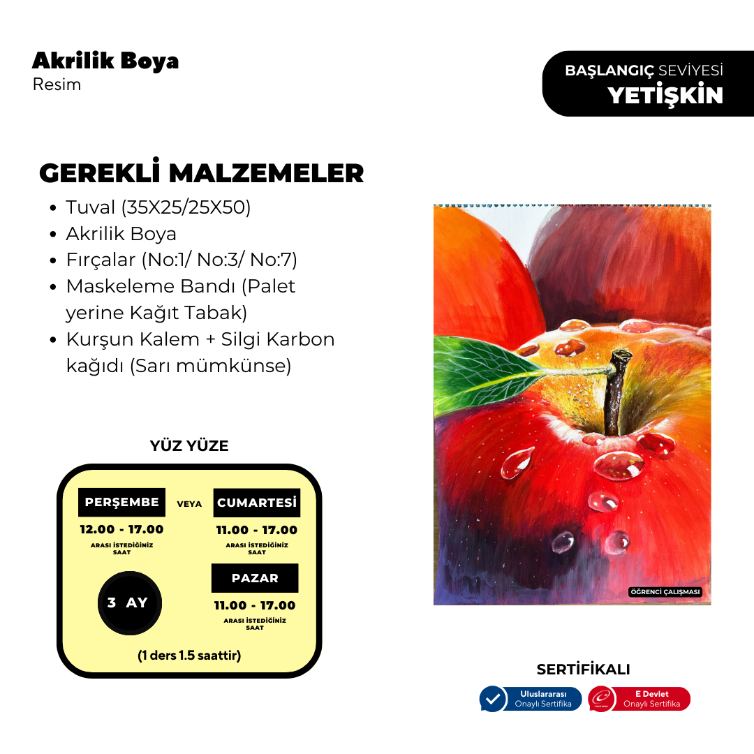 Akrilik Yağlı Boya Resim  - Yüz Yüze