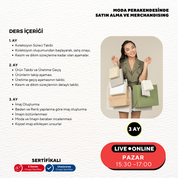 Moda Perakendesinde Satın Alma ve Merchandising( Online)-Başlangıç Seviyesi