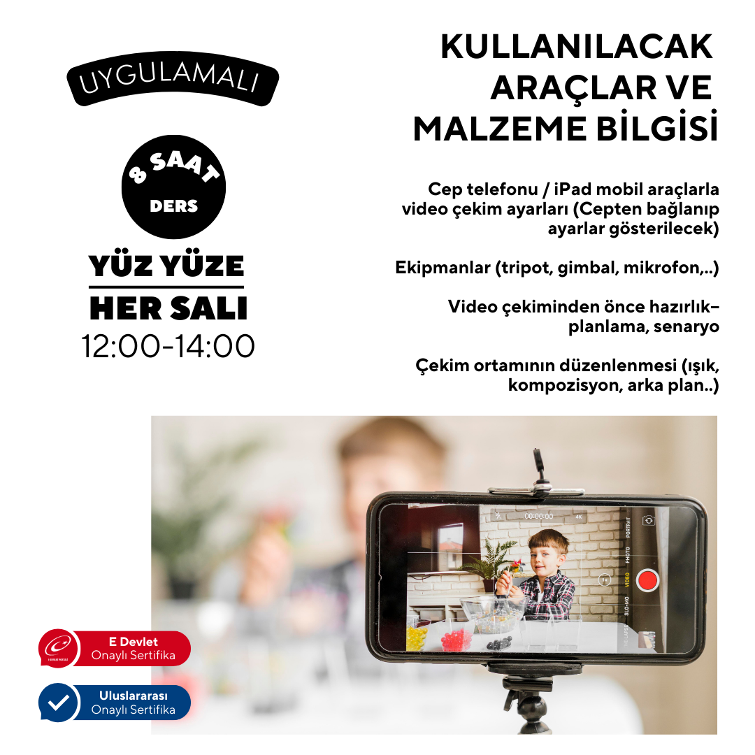 Mobilden Video Çekme ve Kurgulama - Yüz Yüze